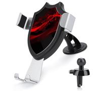 QMNBTES Black and Red Background Car Phone Holder Car Phone Mount Phone Holders for Your Car Car Phone Holder Mount Car Vent Phone Mount Dashboard Cell Phone Holder Suction Cup Phone Mount