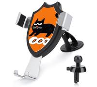 QMNBTES Black Cat Car Phone Holder Car Phone Mount Phone Holders for Your Car Car Phone Holder Mount Car Vent Phone Mount Dashboard Cell Phone Holder Suction Cup Phone Mount