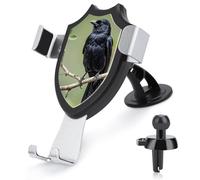 QMNBTES Black Crow Birds on A Branch Car Phone Holder Car Phone Mount Phone Holders for Your Car Car Phone Holder Mount Car Vent Phone Mount Dashboard Cell Phone Holder Suction Cup Phone Mount