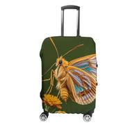 QMNBTES Carry on Luggage Cover Beautiful Moth Wings Suitcase Covers for Luggages Tsa Approved Travel Luggage Sleeve Protector Elastic Suitcase Protector Anti-Scratch Washable Fits 19-30 Inch Case