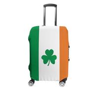 QMNBTES Carry on Luggage Cover Happy Irish Holidays Suitcase Covers for Luggages Tsa Approved Travel Luggage Sleeve Protector Elastic Suitcase Protector Anti-Scratch Washable Fits 19-30 Inch Case