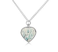 QMNBTES Custom Chemistry Print Cremation Necklace for Ashes Pet Urn Necklace 27.6" Adjustable Chain Memorial Dog Cat Jewelry Keepsake with Filling Kit Sympathy Gift for Grieving Pet Owners
