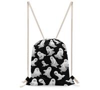 QMNBTES Halloween Goth Drawstring Backpack Foldable Gym Sackpack for Basketball Soccer Swim Yoga Sport Gear Beach