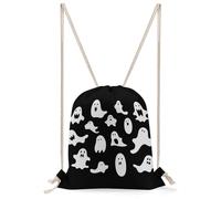 QMNBTES Halloween Goth Drawstring Backpack Foldable Gym Sackpack for Basketball Soccer Swim Yoga Sport Gear Beach