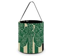 QMNBTES Irish Flag Halloween Tote Treat Bags Reusable Goodie Candy Bags with Handle Large Snack Baggies Tote Bucket for Gifts Wrapping Holiday Party Favor Supplies