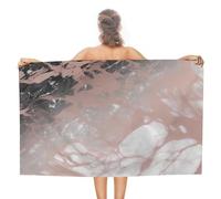 QMNBTES Marble Color Rose Gold Beach Towels Oversized 51x31 Inch Quick Dry Bath Towels Sand Free Pool Towel Super Absorbent Travel Turkish Towel for Adults Personalized Bath Sheet Lightweight