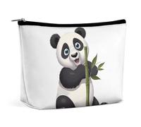 QMNBTES Naughty Panda Travel Makeup Bag Large Toiletry Bag for Women Waterproof Cosmetic Bags for Purse Portable Makeup Organizer Bags Cute Zipper Pouch Cosmetic Pouch Funny Travel Makeupbag