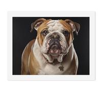 QMNBTES Paint by Numbers Kit for Adults Beginner English Bulldog Paint by Number Kits on Canvas Number Painting Drawing Paintwork DIY Oil Painting Kits for Gift Home Wall Decor