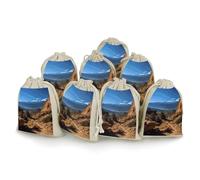 QMNBTES Pikes Peak Colorado Drawstring Gift Bags 8PCS Muslin Bags Drawstring Bags Muslin Bags Fabric Gift Bags Small Drawstring Bags Cloth Gift Bags Gift Wrap Bags Drawstring Gift Pouch