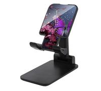 QMNBTES Purple Plum Butterfly Phone Stand Phone Holder Phone Mount Phone Stand for Desk Cell Phone Stand iPhone Stand Office Phone Stand for Desk Portable Phone Stand Travel Phone Stand Black-Style