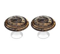 QMNBTES Steampunk Clock Cabinet Knobs Drawer Knobs Dresser Knobs Kitchen Cabinet Knobs Drawer Knobs Closet Door Knobs Cabinet Handles Knobs for Dresser Drawers 2 Pack Knobs