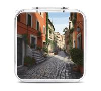 QMNBTES Street of Italy Switch Game Case Switch Game Holder Cartridge Case Storage 12 Games & 2 Micro Sd Card Slots, Travel Carry Cases, Portable Games Card Storage, Hard Shell, Buckle Closure