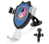 QMNBTES Yin Yang Pattern Car Phone Holder Car Phone Mount Phone Holders for Your Car Car Phone Holder Mount Car Vent Phone Mount Dashboard Cell Phone Holder Suction Cup Phone Mount