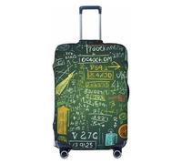 QMNEHJ Travel Luggage Cover Math Question Suitcase Cover Protector Elastic Luggage Protector Anti-Scratch Travel Baggage Covers Waterproof Suitcase Sleeve Fits 18-32 Inch Suitcases, Black, L