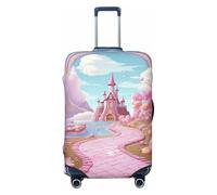 QMNEHJ Travel Luggage Cover Sweet Land Suitcase Cover Protector Elastic Luggage Protector Anti-Scratch Travel Baggage Covers Waterproof Suitcase Sleeve Fits 18-32 Inch Suitcases, Black, XL