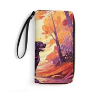 QMNLKH Stylish And Durable Fantastic Dog Printed Leather Wallet: A Must-have Storage Bag for The Holidays, Suitable for Storing ID Cards, Various Cards And Change, Fantastic Dog, 19.7x10.5cm