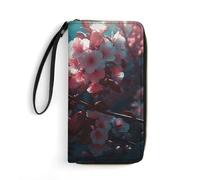 QMNLKH Stylish And Durable Gray Monstera Plant Printed Leather Wallet: A Must-have Storage Bag for The Holidays, Suitable for Storing ID Cards, Various Cards And Change, Flowers in the Sun