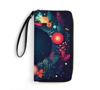 QMNLKH Stylish And Durable There Is A Car Under The Tree Printed Leather Wallet: A Must-have Storage Bag for The Holidays, Suitable for Storing ID Cards, Various Cards And Change, Happy New Year