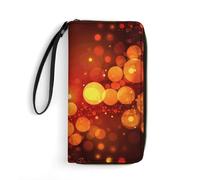 QMNLKH Stylish And Durable Wave Design Printed Leather Wallet: A Must-have Storage Bag for The Holidays, Suitable for Storing ID Cards, Various Cards And Change, Dreamy Background, 19.7x10.5cm