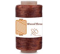 Qmnnma Waxed Thread 284 Yards, Leather Sewing Waxed Thread Cord, 150D Waxed Book Binding Thread, Waxed Coated Thread for Beginners Leather Craft DIY Bags Wallets, Shoe Repairing, Jewelry Making