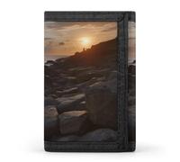 QMNRTK Along The Rocks Triple Fold Wallet,Slim Wallet Personalized Engraved Rfid Blocking Wallet for Men And Women, style, One Size