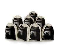 QMNRTK An Adult Gorilla 8 PCS Muslin Bags with Drawstring Sachet Bags Empty Small Cotton Drawstring Bag Muslin Reusable & Washable Cotton Bag for Herb Spice Candy Soap Jewelry Wedding Gift Pouches