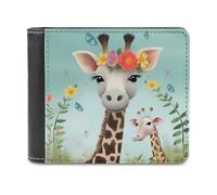 QMNRTK Animals Flower Leather Wallet Bifold Wallet for Men Women Rfid Blocking Bifold, Extra Capacity Ultra Strong Stitching Slim Billfold with 8 Card Slots, style, One Size