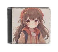 QMNRTK Anime Little Girl Leather Wallet Bifold Wallet for Men Women Rfid Blocking Bifold, Extra Capacity Ultra Strong Stitching Slim Billfold with 8 Card Slots, style, One Size