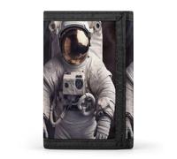 QMNRTK Astronaut Triple Fold Wallet,Slim Wallet Personalized Engraved Rfid Blocking Wallet for Men And Women, style, One Size