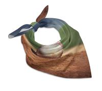 QMNRTK Baseball Silk Scarf Fashion Satin Head Scarf Lightweight Head Scarves for Neck Silk Scarves for Women Men Boho Hair Wrap Sleeping Kerchief Bandanas Pocket Square 18" X 18"
