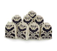 QMNRTK Bat Pattern 8 PCS Muslin Bags with Drawstring Sachet Bags Empty Small Cotton Drawstring Bag Muslin Reusable & Washable Cotton Bag for Herb Spice Candy Soap Jewelry Wedding Gift Pouches