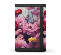 QMNRTK Beautiful Flowers Triple Fold Wallet,Slim Wallet Personalized Engraved Rfid Blocking Wallet for Men And Women, style, One Size