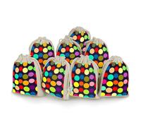 QMNRTK Beautiful Polka Dot 8 PCS Muslin Bags with Drawstring Sachet Bags Empty Small Cotton Drawstring Bag Muslin Reusable & Washable Cotton Bag for Herb Spice Candy Soap Jewelry Wedding Gift Pouches