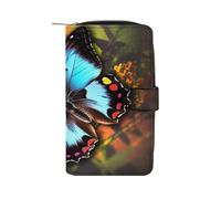 QMNRTK Beauty Animal Butterfly Credit Card Wallet Rfid Blocking Slim Bifold Genuine Leather Minimalist Front Pocket Wallets Keychain Wallet for Men And Women, style, 19.7x11x3.5cm