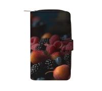 QMNRTK Berries on The Table Credit Card Wallet Rfid Blocking Slim Bifold Genuine Leather Minimalist Front Pocket Wallets Keychain Wallet for Men And Women, style, 19.7x11x3.5cm