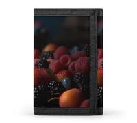 QMNRTK Berries on The Table Triple Fold Wallet,Slim Wallet Personalized Engraved Rfid Blocking Wallet for Men And Women, style, One Size
