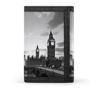 QMNRTK Black And White Tall Buildings Triple Fold Wallet,Slim Wallet Personalized Engraved Rfid Blocking Wallet for Men And Women, style, One Size