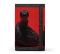 QMNRTK Black Eyed Snake Triple Fold Wallet,Slim Wallet Personalized Engraved Rfid Blocking Wallet for Men And Women, style, One Size