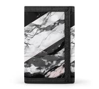 QMNRTK Black White Marble Triple Fold Wallet,Slim Wallet Personalized Engraved Rfid Blocking Wallet for Men And Women, style, One Size