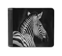 QMNRTK Black & White Zebra Leather Wallet Bifold Wallet for Men Women Rfid Blocking Bifold, Extra Capacity Ultra Strong Stitching Slim Billfold with 8 Card Slots, style, One Size