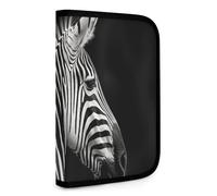 QMNRTK Black & White Zebra Multifunctional Compact Wallet Id Stronghold Waltlet Credit Card Holder Wallet Zipper Leather Case Purse Rfid Blocking Bifold Wallet for Men Women, style, One Size