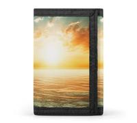 QMNRTK Boat on The Triple Fold Wallet,Slim Wallet Personalized Engraved Rfid Blocking Wallet for Men And Women, style, One Size