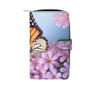 QMNRTK Butterfly for Flowers Credit Card Wallet Rfid Blocking Slim Bifold Genuine Leather Minimalist Front Pocket Wallets Keychain Wallet for Men And Women, style, 19.7x11x3.5cm
