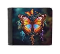 QMNRTK Butterfly Leather Wallet Bifold Wallet for Men Women Rfid Blocking Bifold, Extra Capacity Ultra Strong Stitching Slim Billfold with 8 Card Slots, style, One Size