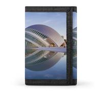 QMNRTK City of The Arts And The Sciences Triple Fold Wallet,Slim Wallet Personalized Engraved Rfid Blocking Wallet for Men And Women, style, One Size