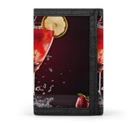 QMNRTK Classic Cocktail Triple Fold Wallet,Slim Wallet Personalized Engraved Rfid Blocking Wallet for Men And Women, style, One Size