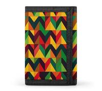 QMNRTK Color Geometry Triangle Triple Fold Wallet,Slim Wallet Personalized Engraved Rfid Blocking Wallet for Men And Women, style, One Size