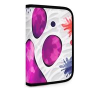 QMNRTK Colorful Paw Multifunctional Compact Wallet Id Stronghold Waltlet Credit Card Holder Wallet Zipper Leather Case Purse Rfid Blocking Bifold Wallet for Men Women, style, One Size