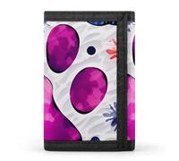 QMNRTK Colorful Paw Triple Fold Wallet,Slim Wallet Personalized Engraved Rfid Blocking Wallet for Men And Women, style, One Size