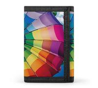 QMNRTK Colorful Umbrella Triple Fold Wallet,Slim Wallet Personalized Engraved Rfid Blocking Wallet for Men And Women, style, One Size